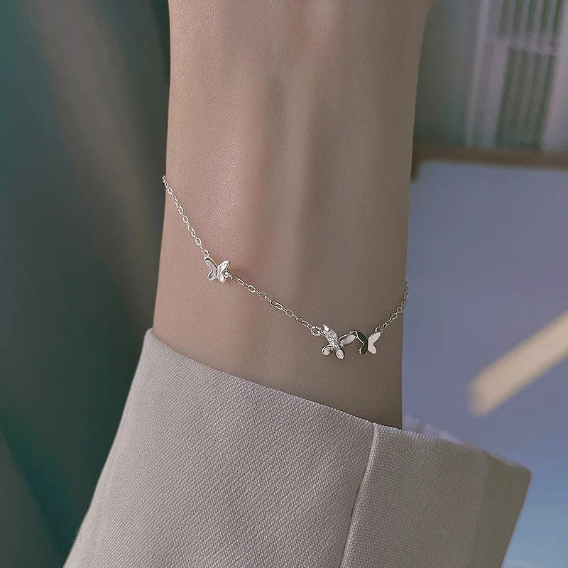 Necklace for Women 18K Gold Plated Four Leaf Grass Collar Chain