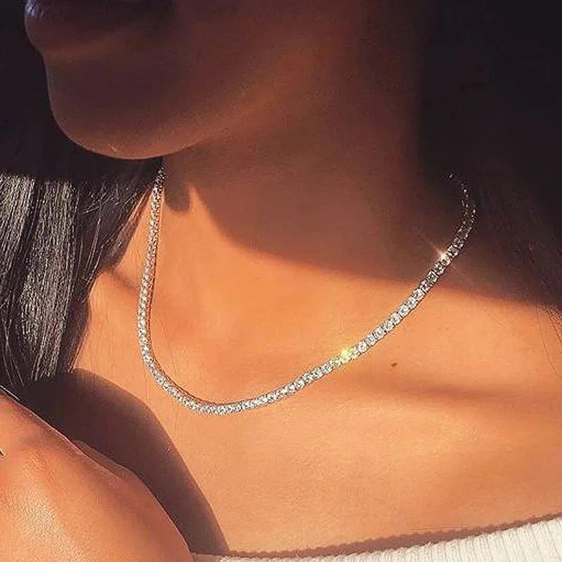 Necklace Women Cubic Zirconia Crystal